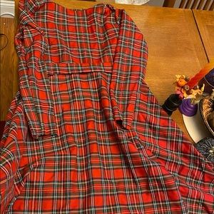Christmas plaid dress